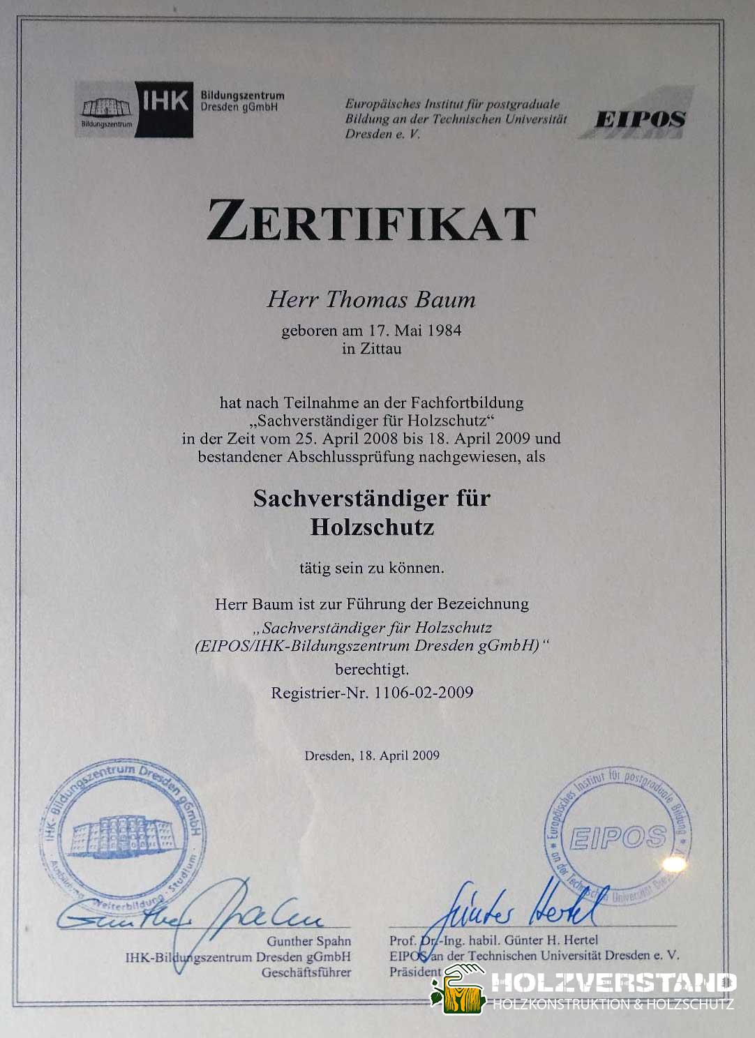 IQ zertifiziert